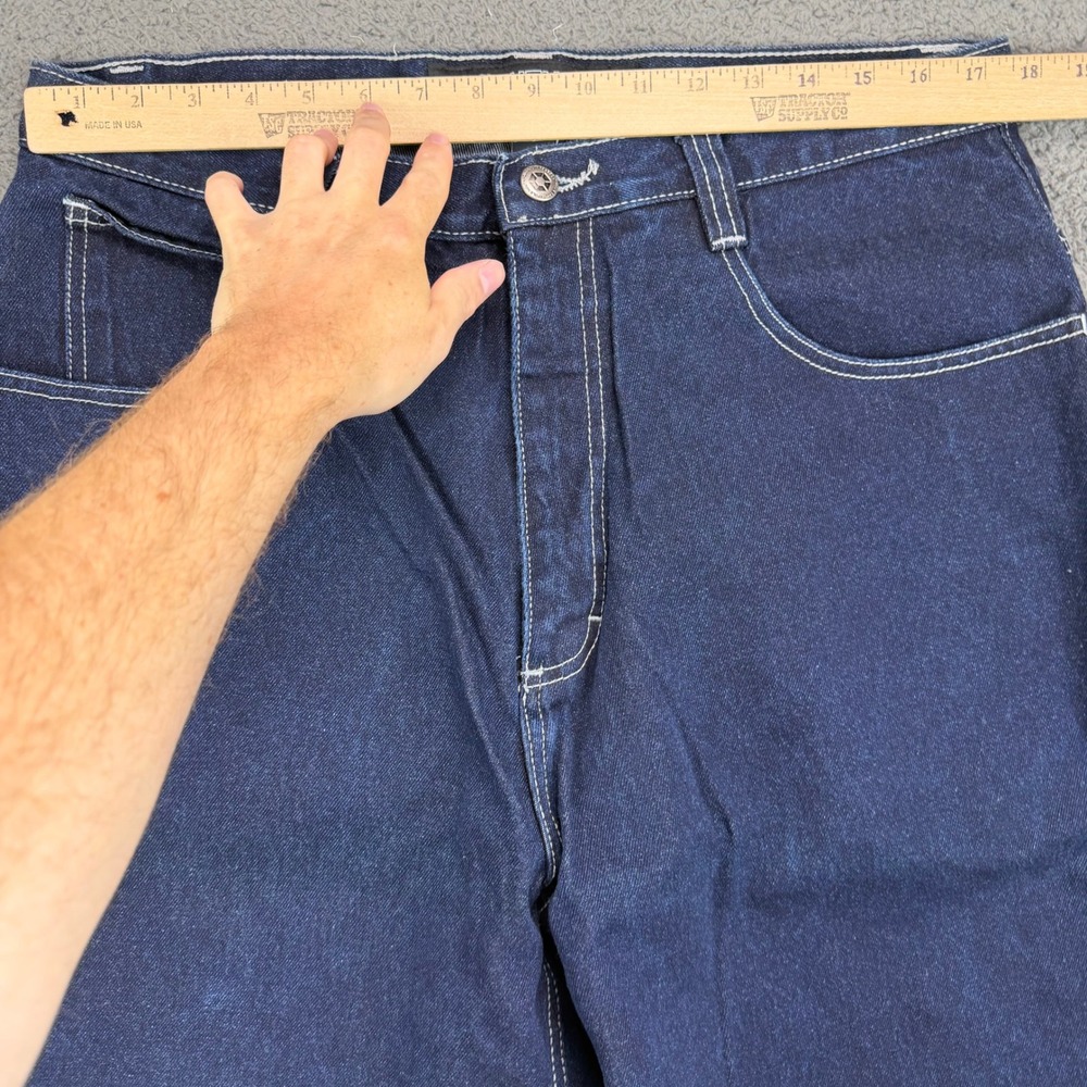 Southpole Authentic Collection Mens 36 Baggy Wide Leg Indigo Denim Jeans Y2K - Picture 3 of 8